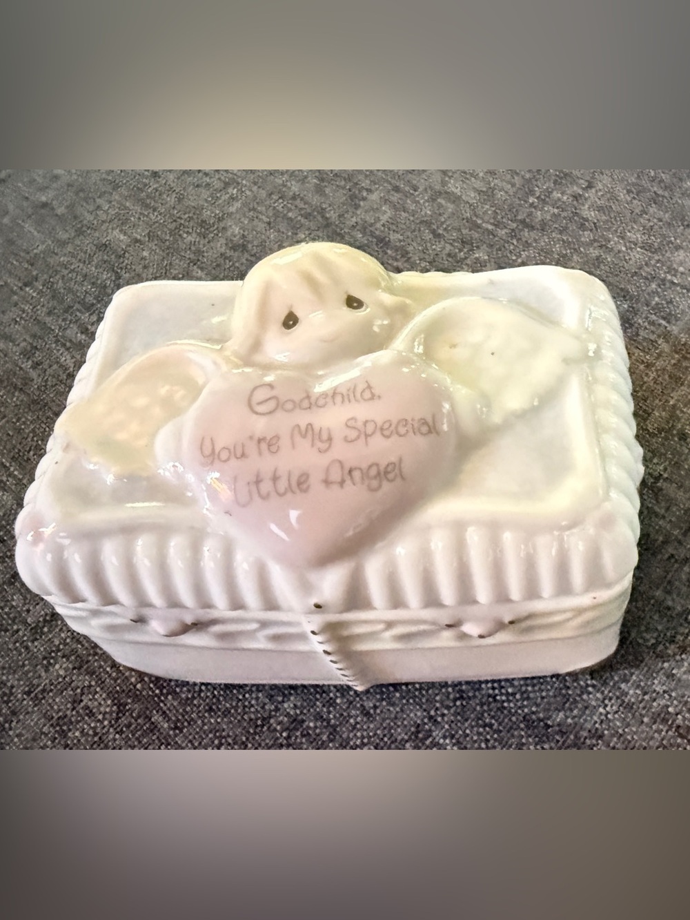 Precious Moments White & Cream Porcelain Godchild Figurine